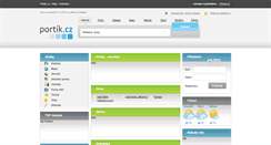 Desktop Screenshot of portik.cz